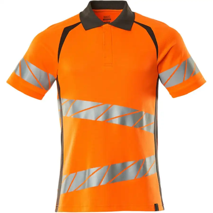 Warnschutz Polo-Shirt "ACCELERATE SAFE" UV-Schutz in orange/dunkelanthrazit, L - Bild 1