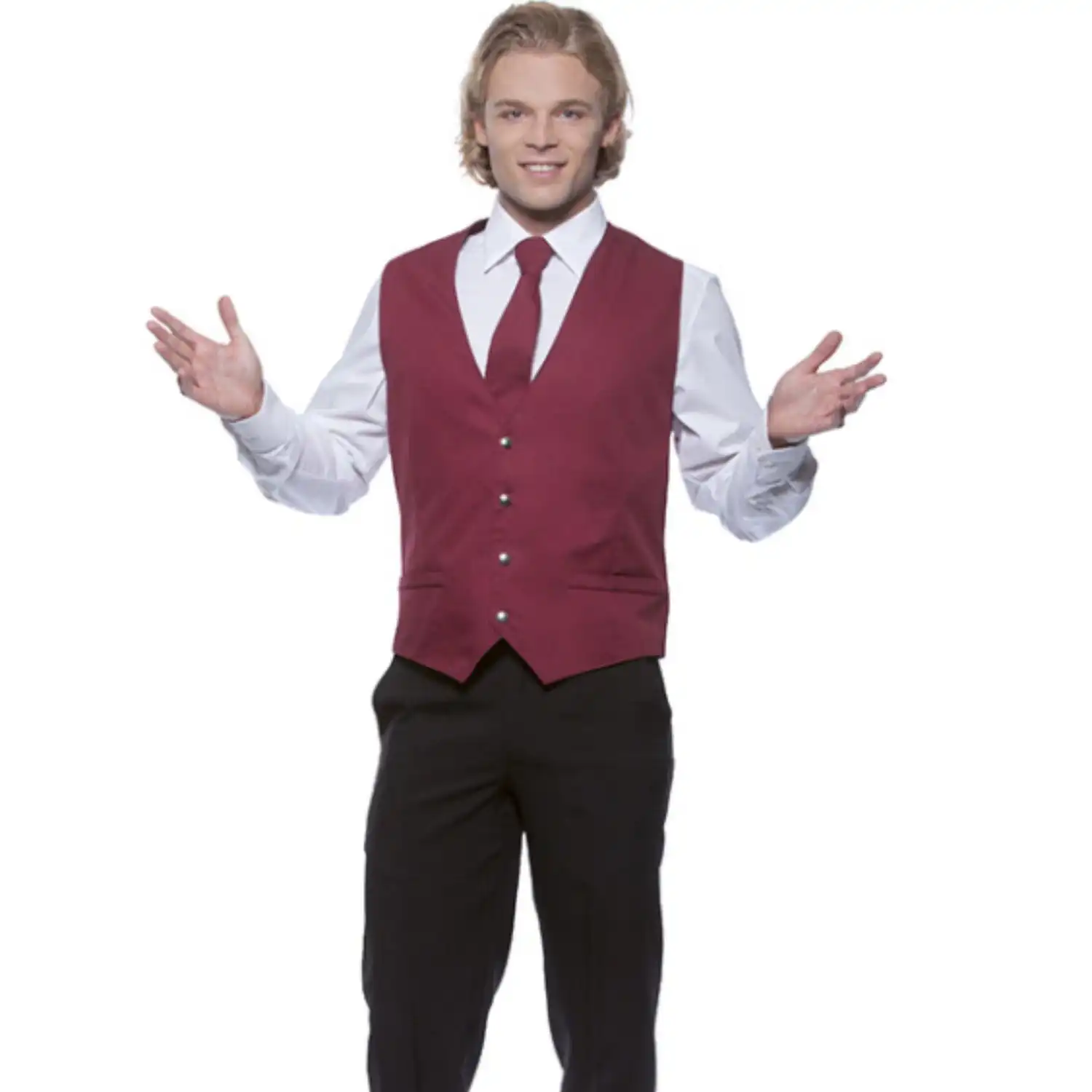 Herrenweste Kai "WM 2" in bordeaux, 56 - Thumbnail 5