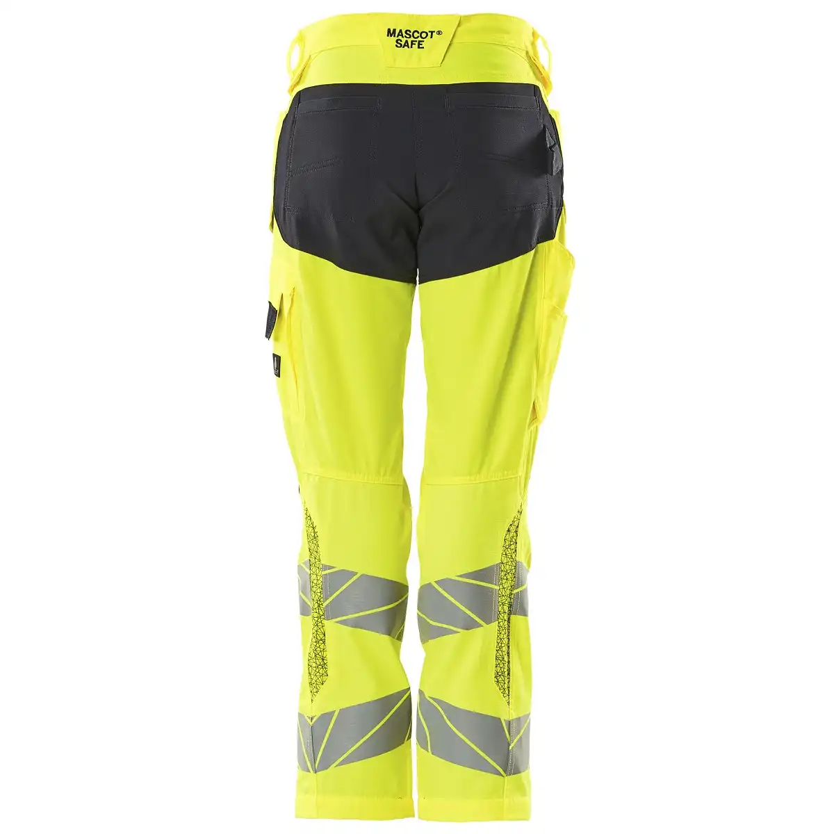 Damen Warnschutz Bundhose Kl. 2 "ACCELERATE SAFE" Diamond in gelb/schwarzblau, 76C42 - Thumbnail 2