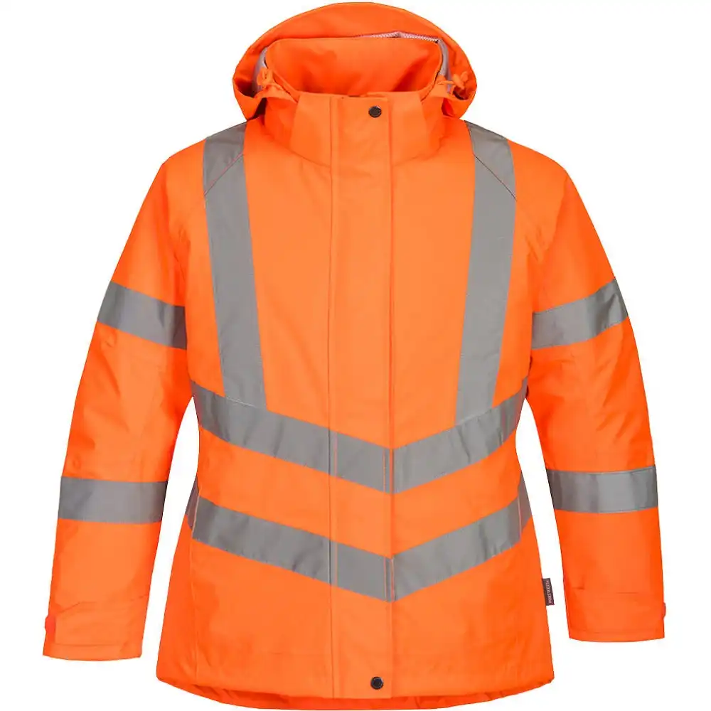 Damen Warnschutz Winterjacke "LW74" in Orange, L - Thumbnail 1