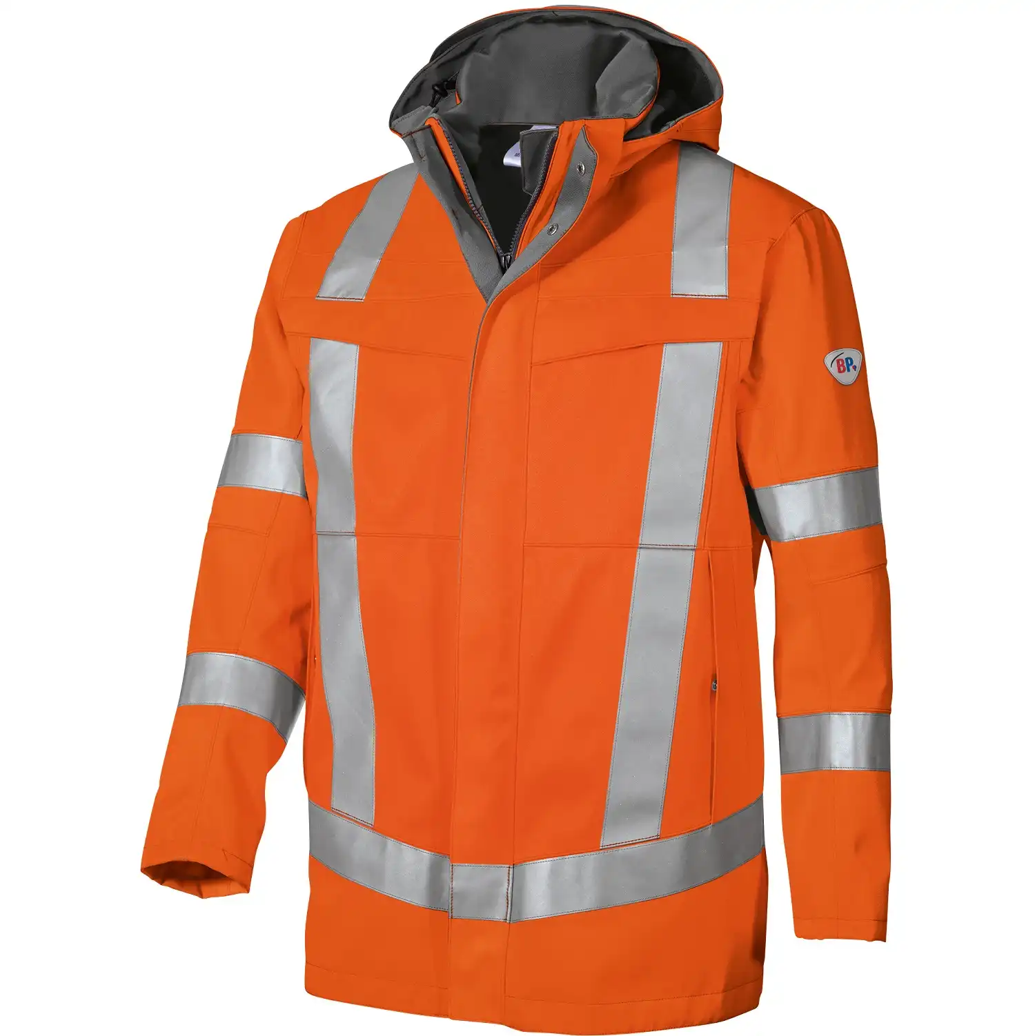 Multinorm Regenjacke "2230-881" Hi-Vis Protect in warnorange, XS - Thumbnail 1