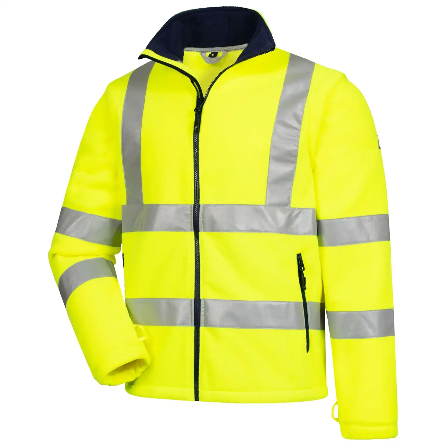 Warnschutz Fleeejacke "MOTION TEX VIZ" in gelb, M - Thumbnail 1