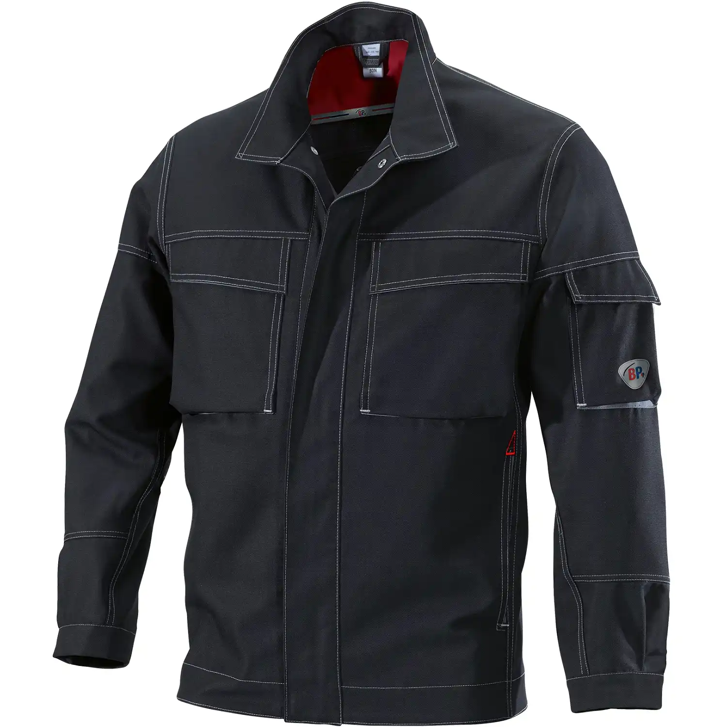 Bundjacke "1787-555" in schwarz/dunkelgrau, 44/46 - lang - Bild 1