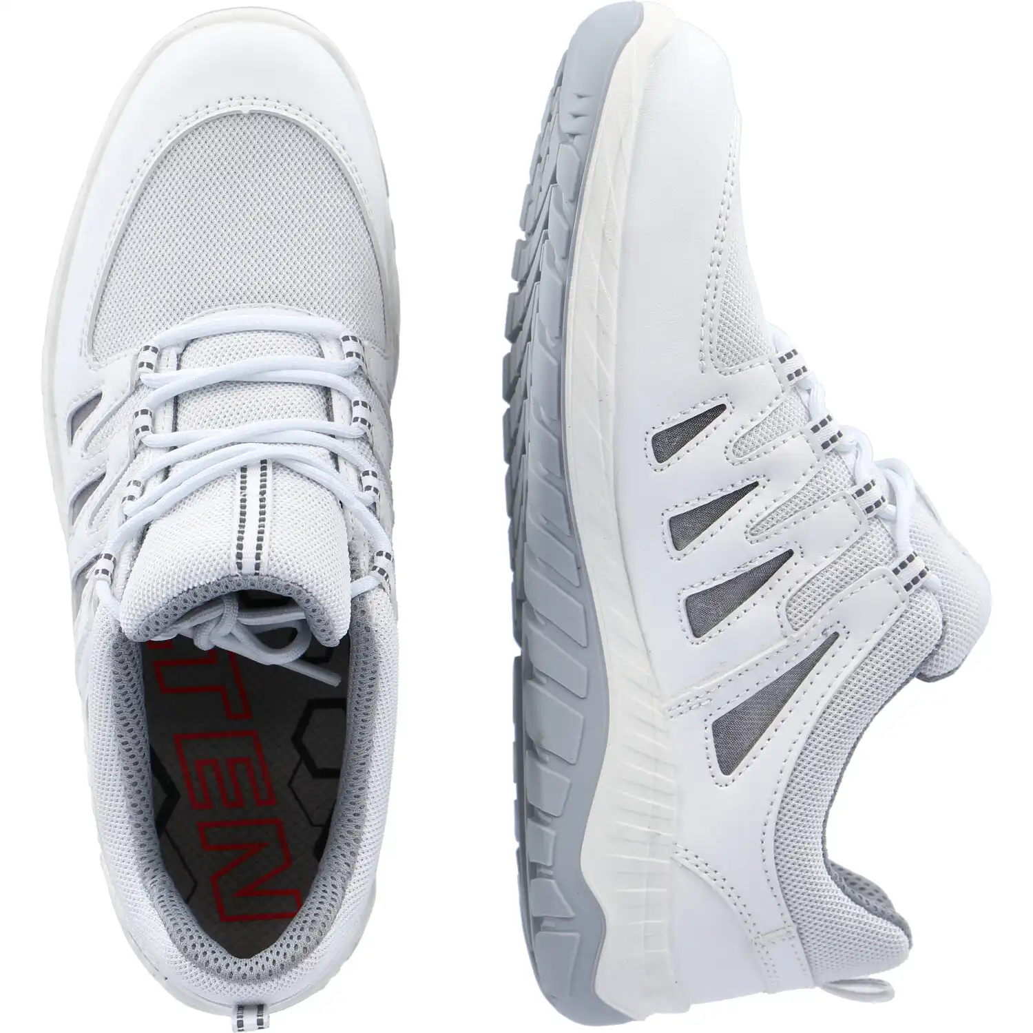 Berufshalbschuhe O1 "MADDOX AIR MESH WHITE LOW" ESD WELLMAXX in 42 - Thumbnail 2