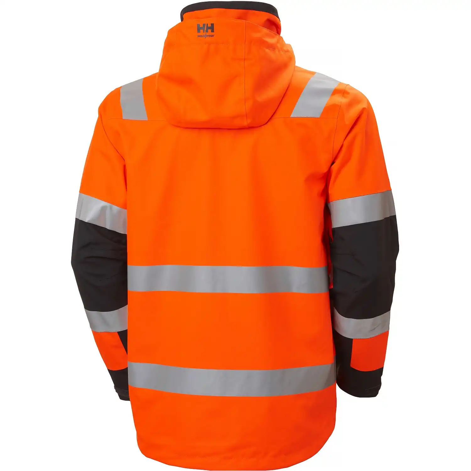 Warnschutz Regenjacke "Alna 2.0" in orange/schwarz, XL - Thumbnail 2