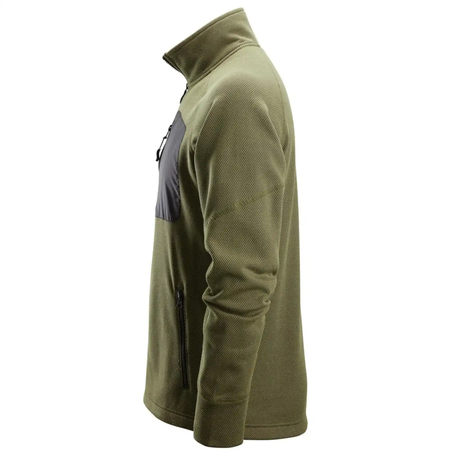 Fleece-Arbeitsjacke "FlexiWork" in khaki, L - Thumbnail 2