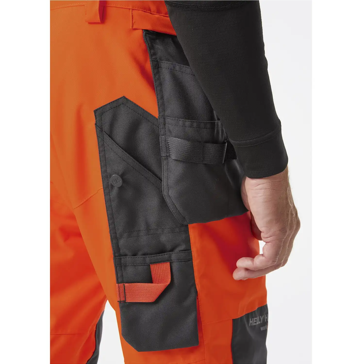 Warnschutz Winter-Handwerkerhose "ALNA 2.0" in orange/schwarz, C44 - Thumbnail 3