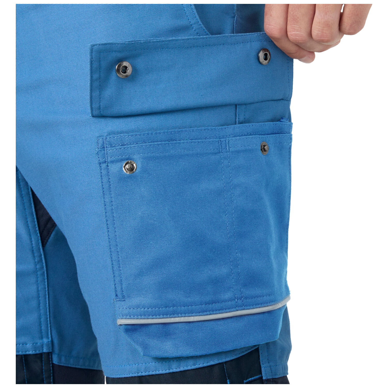 Latzhose "OXFORD 2.0 CNCT" in steinblau, C44 - Thumbnail 2