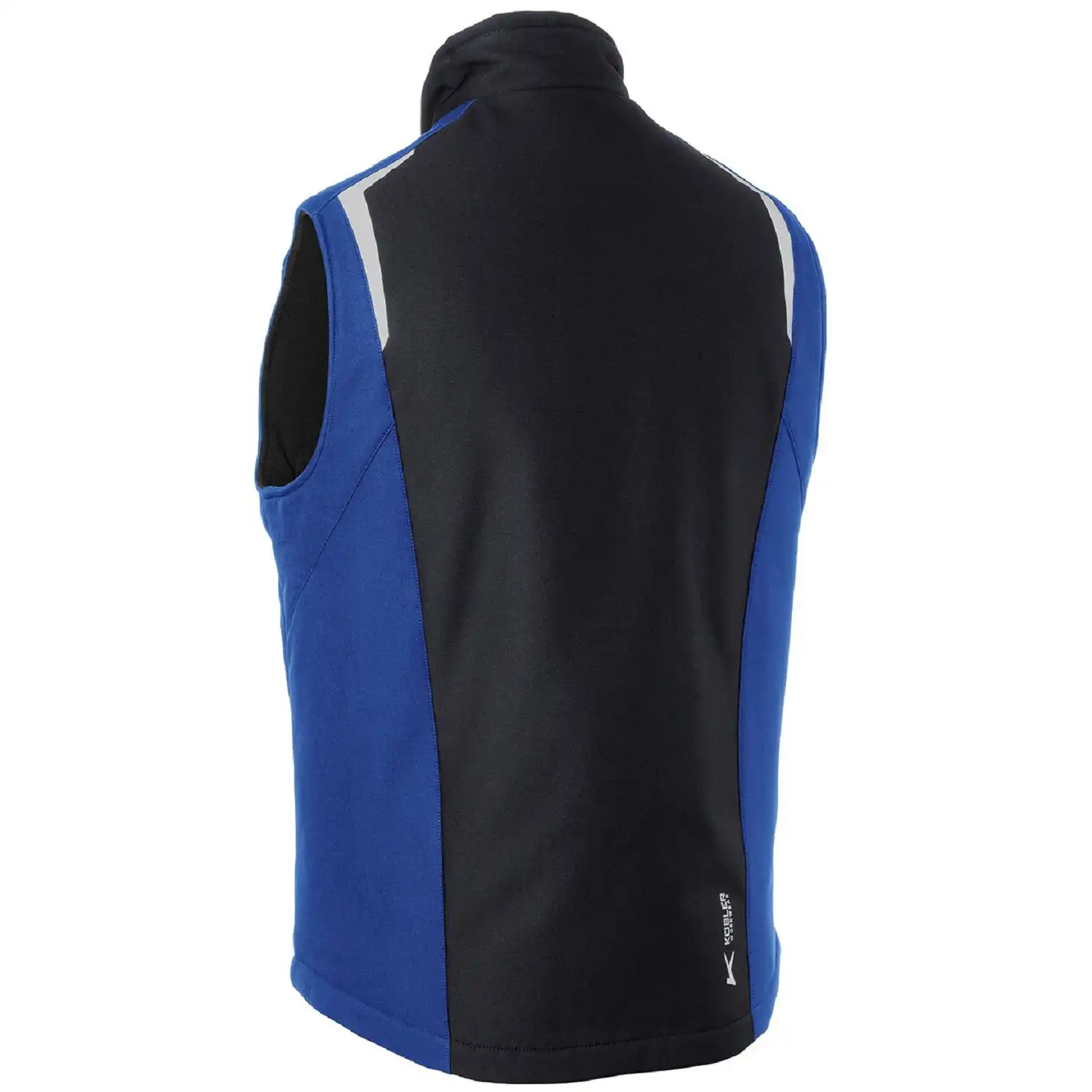 Softshell Weste BODYFORCE in schwarz/kornblau, 3XL - Thumbnail 2