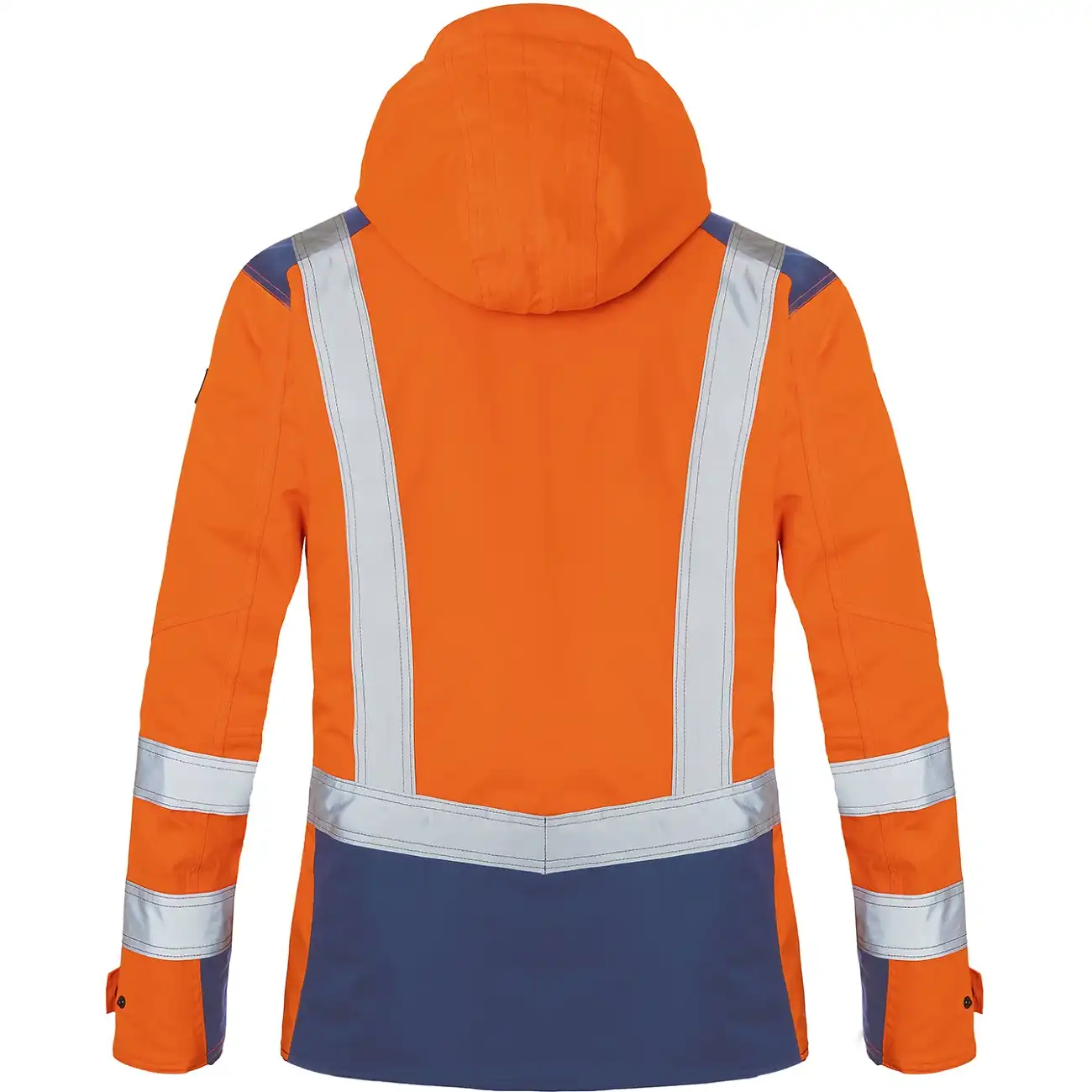 Warnschutz Winterjacke "REFLECTIQ" in orange/dunkelblau, XXL - Thumbnail 2