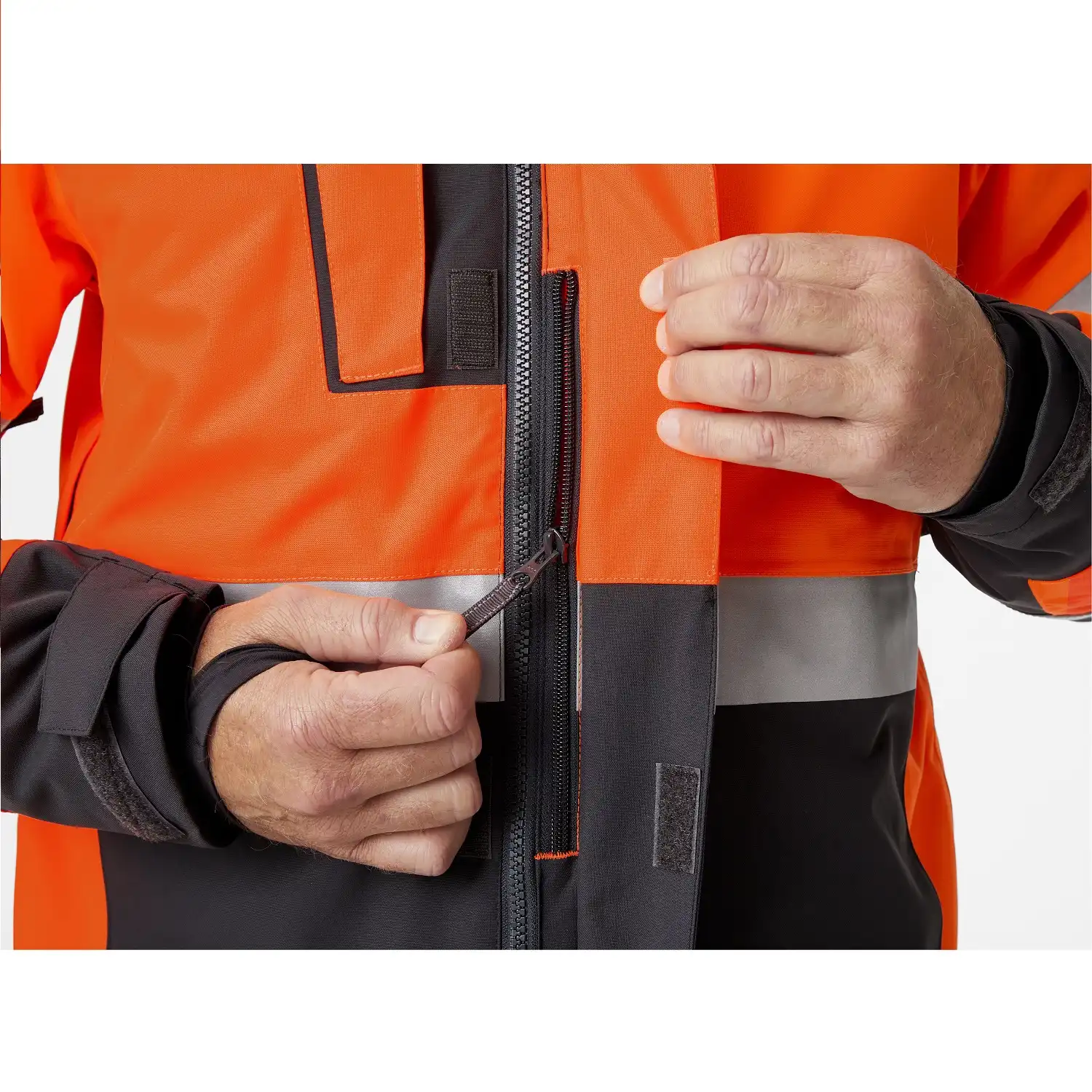 Warnschutz Winterjacke "ALNA 2.0" in orange/schwarz, S - Thumbnail 3