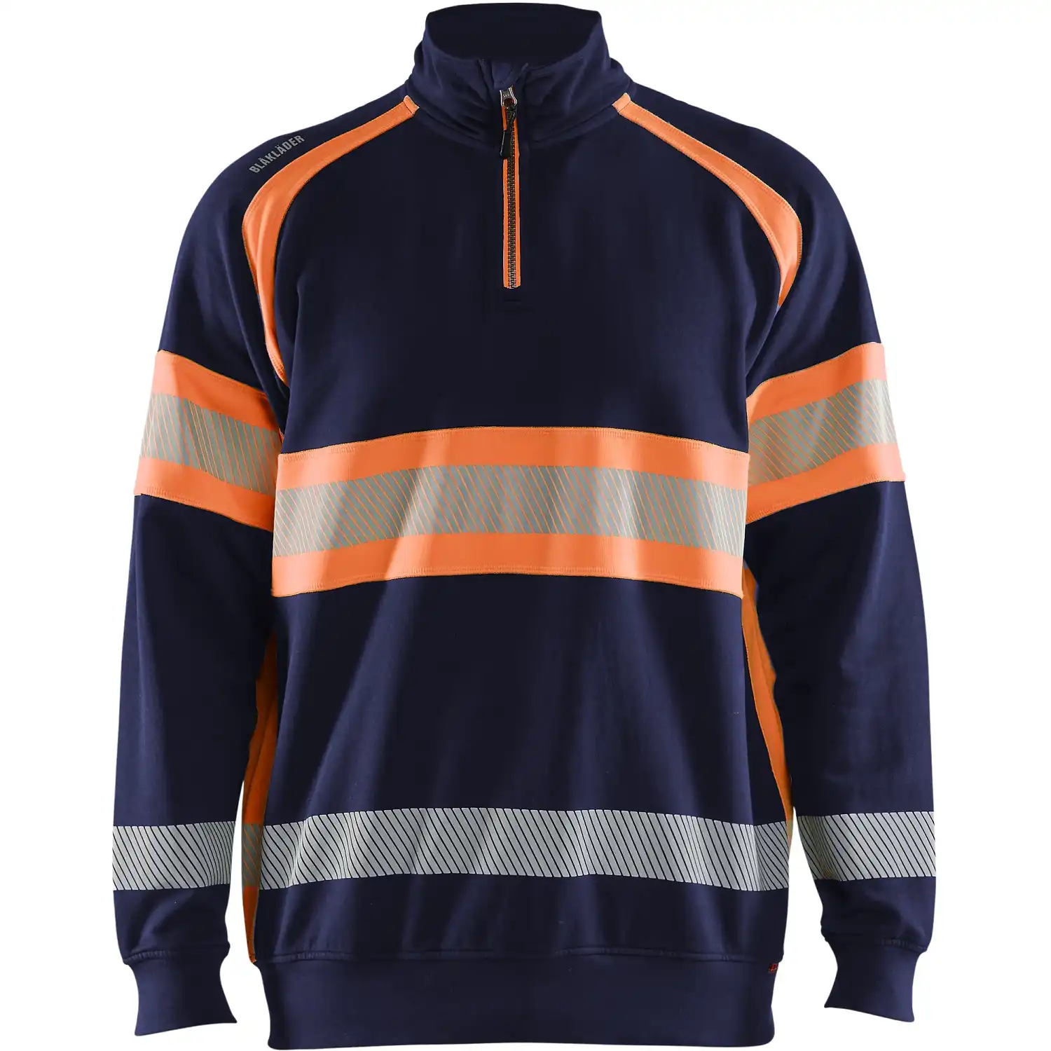 Warnschutz Zip-Sweatshirt Kl. 1 "3553" in marine/orange, 3XL - Thumbnail 1