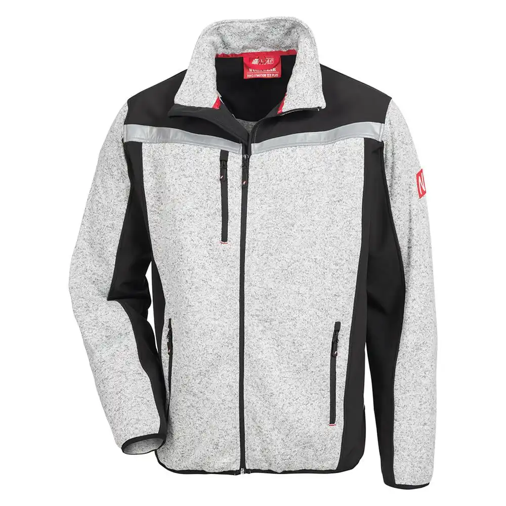 Strick-Softshelljacke "MOTION TEX PLUS" in grau, M - Bild 1
