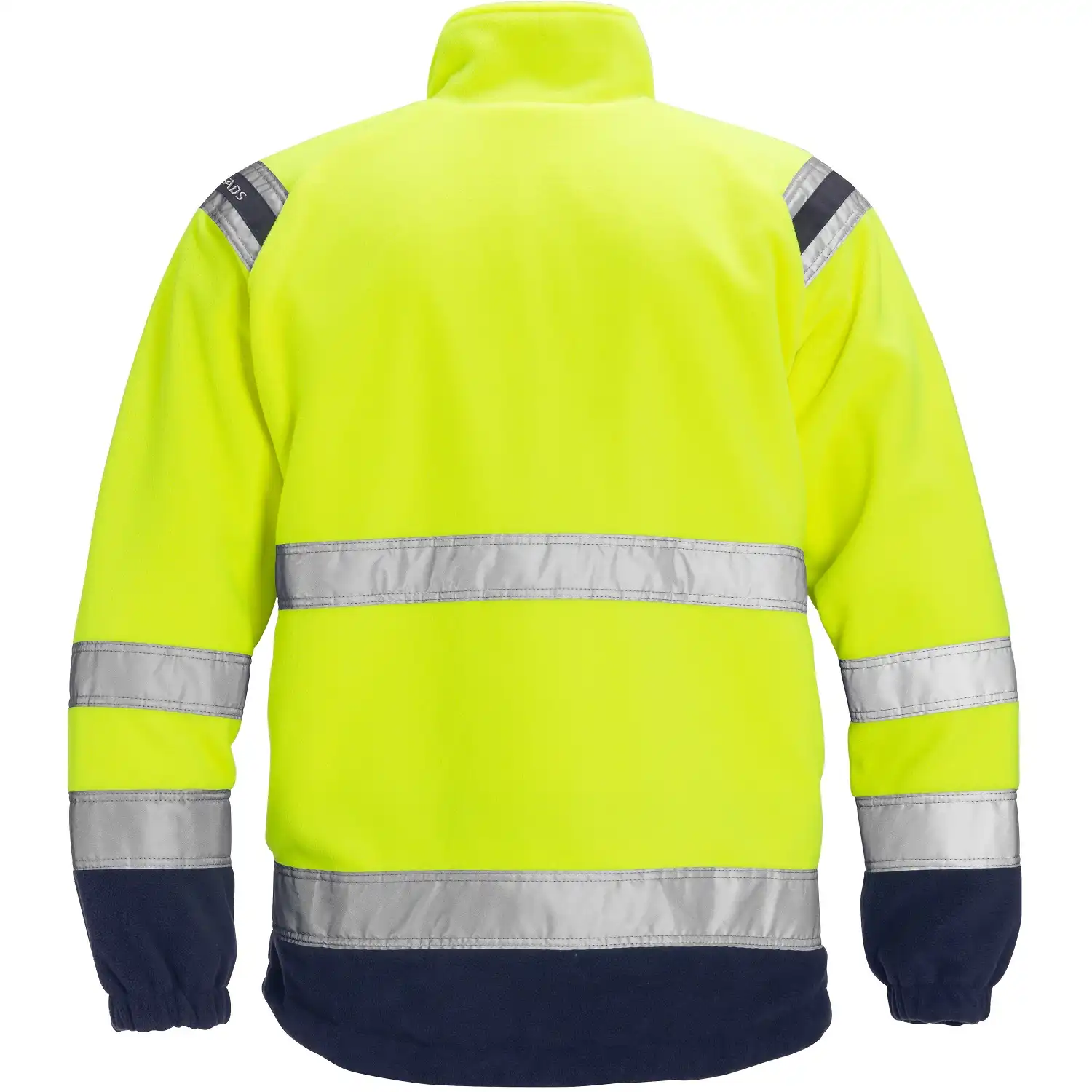 Warnschutz Fleecejacke "4041 FE" in gelb/marine, XS - Thumbnail 2
