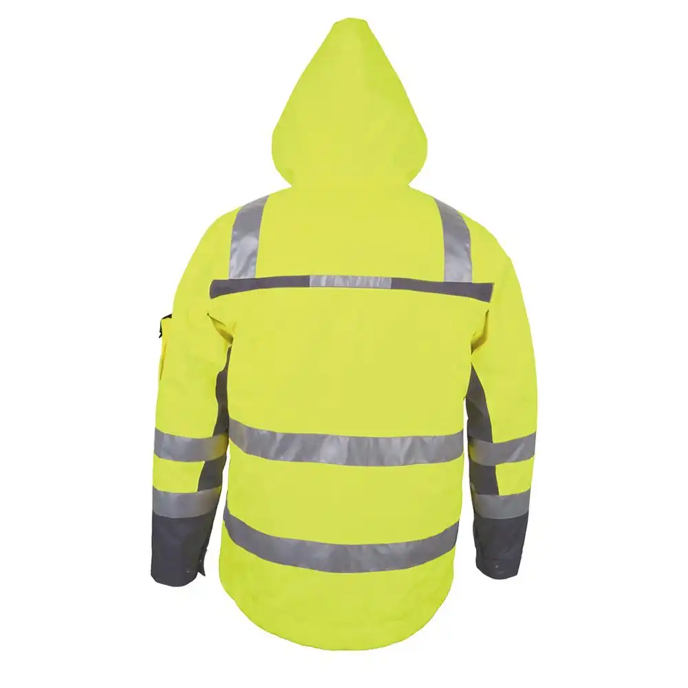 Winter Warnschutzparka 3in1 in gelb/grau, L - Thumbnail 2