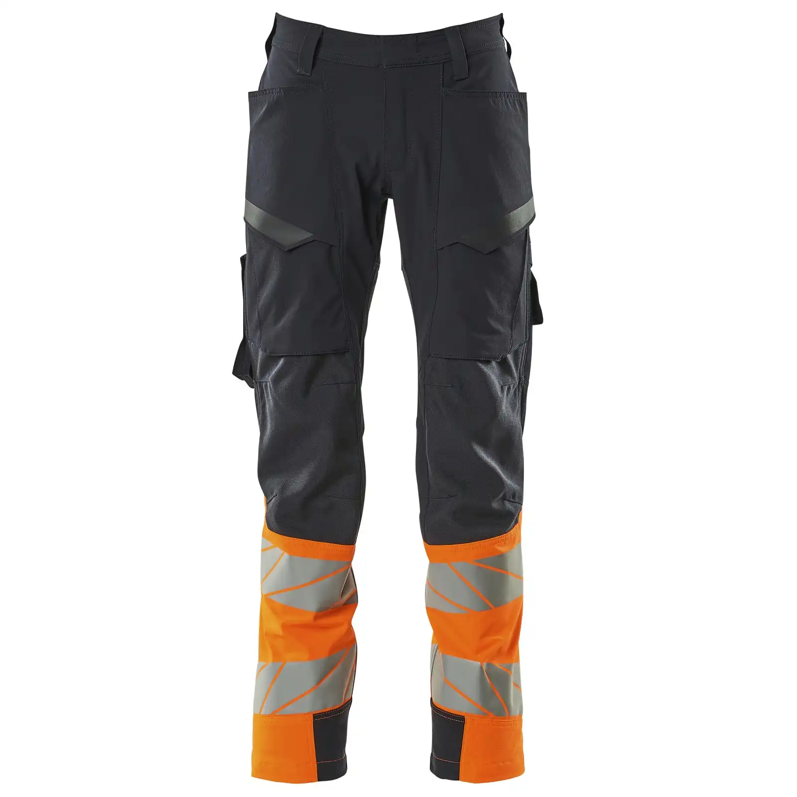 Warnschutz Stretch Bundhose leicht Kl. 1 "ACCELERATE SAFE" in schwarzblau/orange, 76C46 (EU 23) - Thumbnail 1