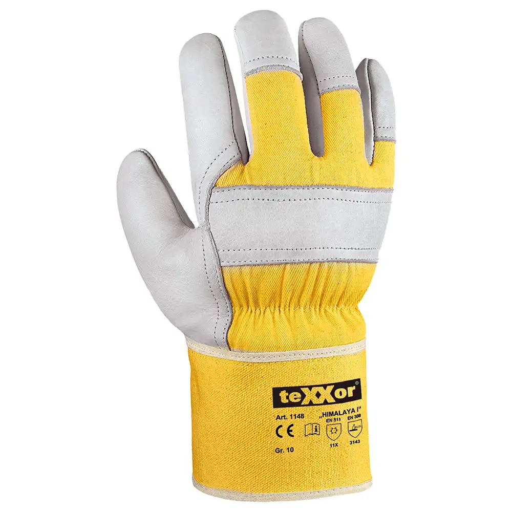 Winter Rindleder-Arbeitshandschuhe "HIMALAYA I" in 9 (L) - Bild 1