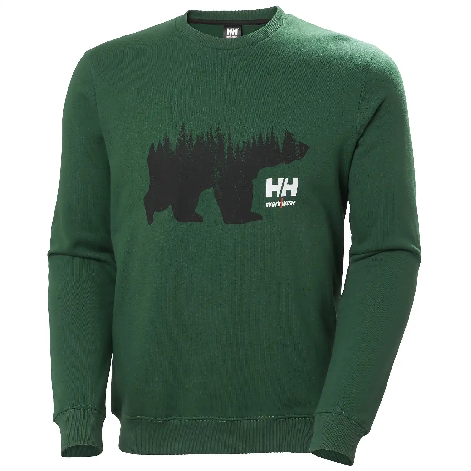 Sweatshirt "GRAPHIC" in grün, XS - Thumbnail 1