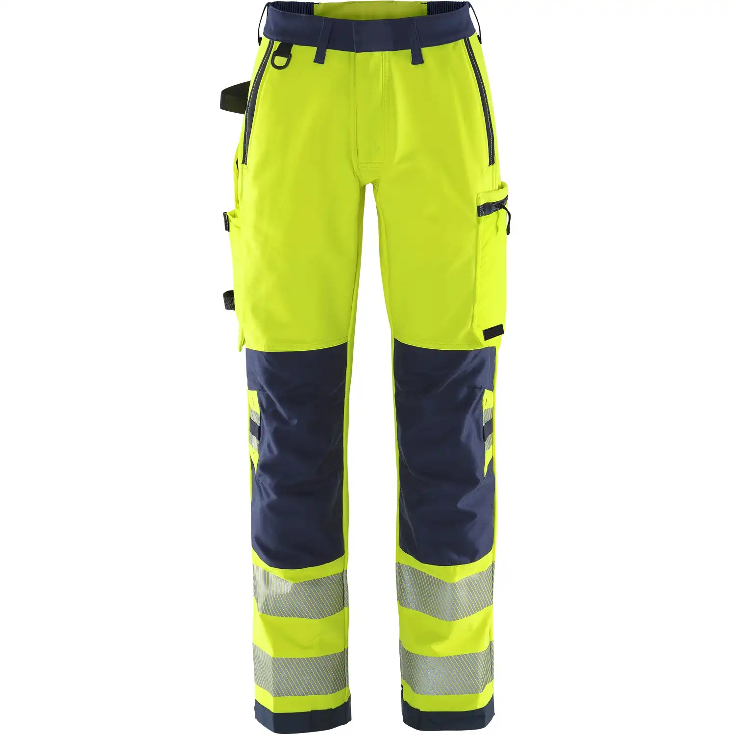 Damen Warnschutz Stretch Bundhose "2665 GSTP" Green Stiby in gelb/marine, R34 - Thumbnail 1