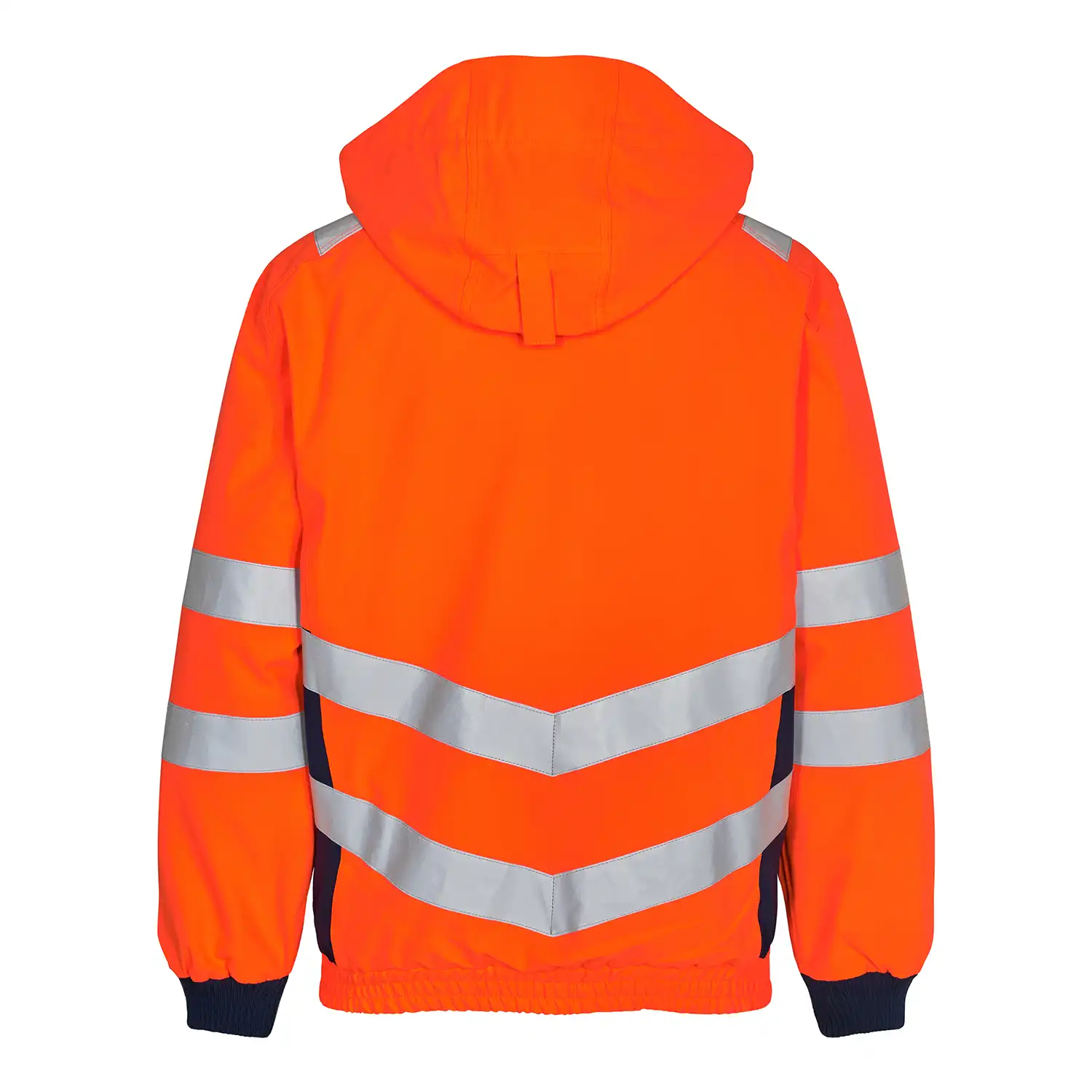 Warnschutz Regenjacke "1246-930" Safety Kl. 3 in orange/marine, L - Thumbnail 2