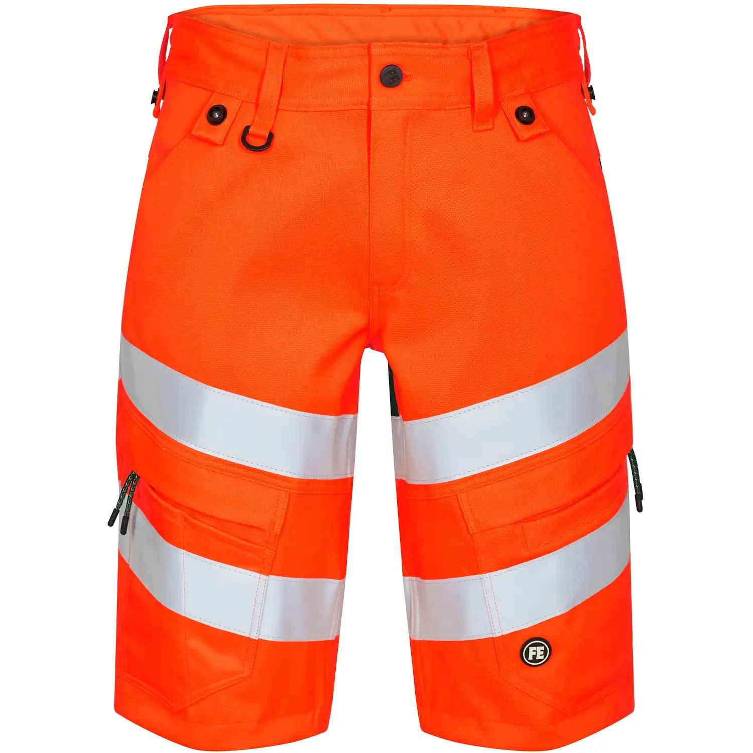 Warnschutz Stretch Shorts "6546-314" Safety in orange/grün, 48 - Thumbnail 1