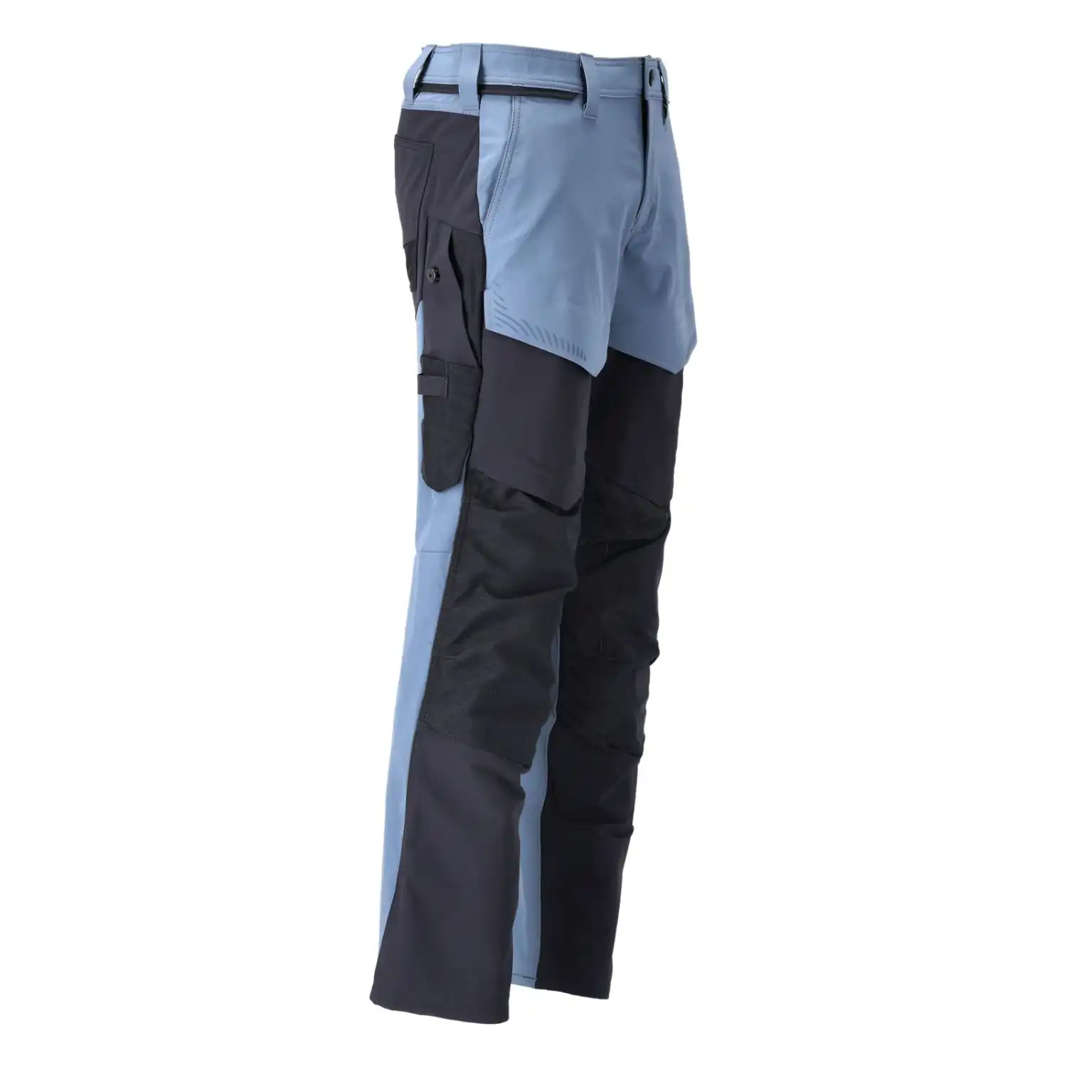 Stretch Bundhose "22379-311" Customized in steinblau/schwarzblau, 82C52 (EU 52) - Thumbnail 4