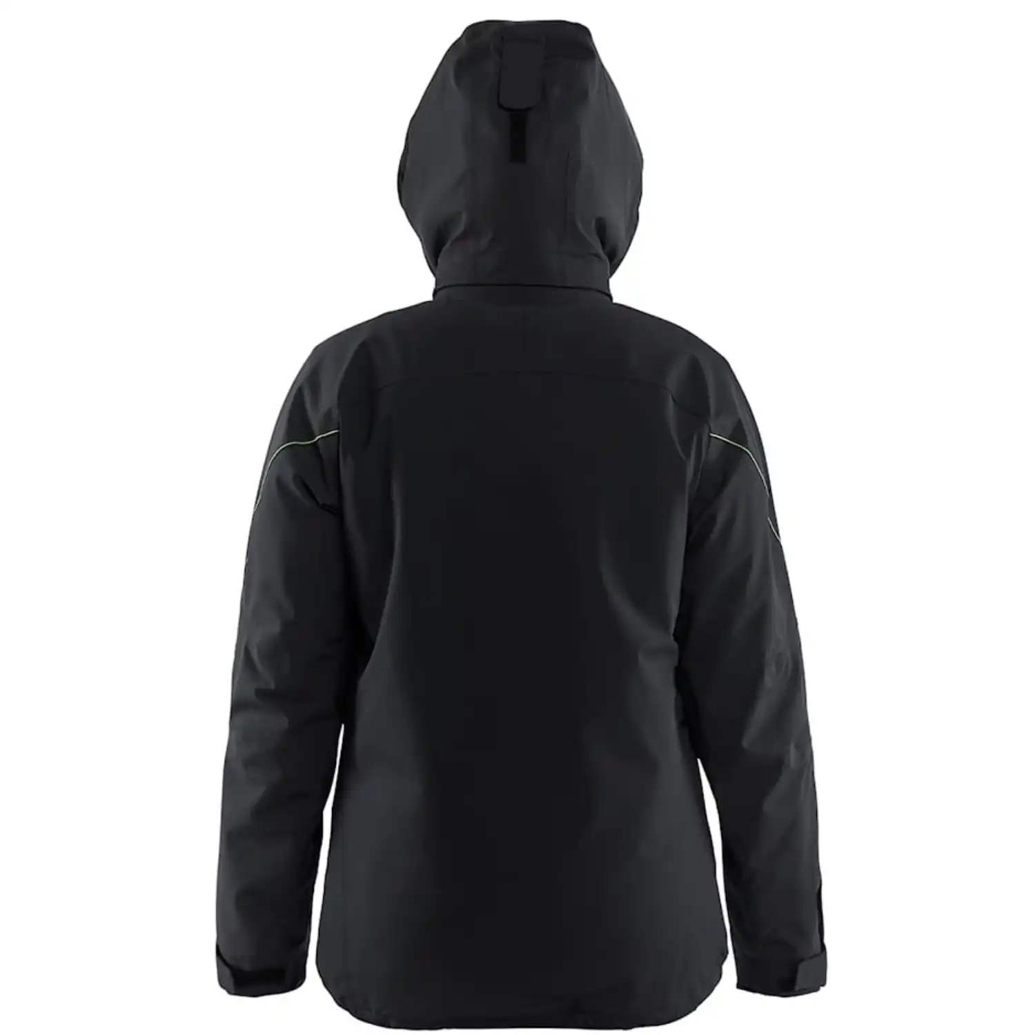 Damen Stretch Winterjacke "4408" in schwarz/gelb, M - Thumbnail 3