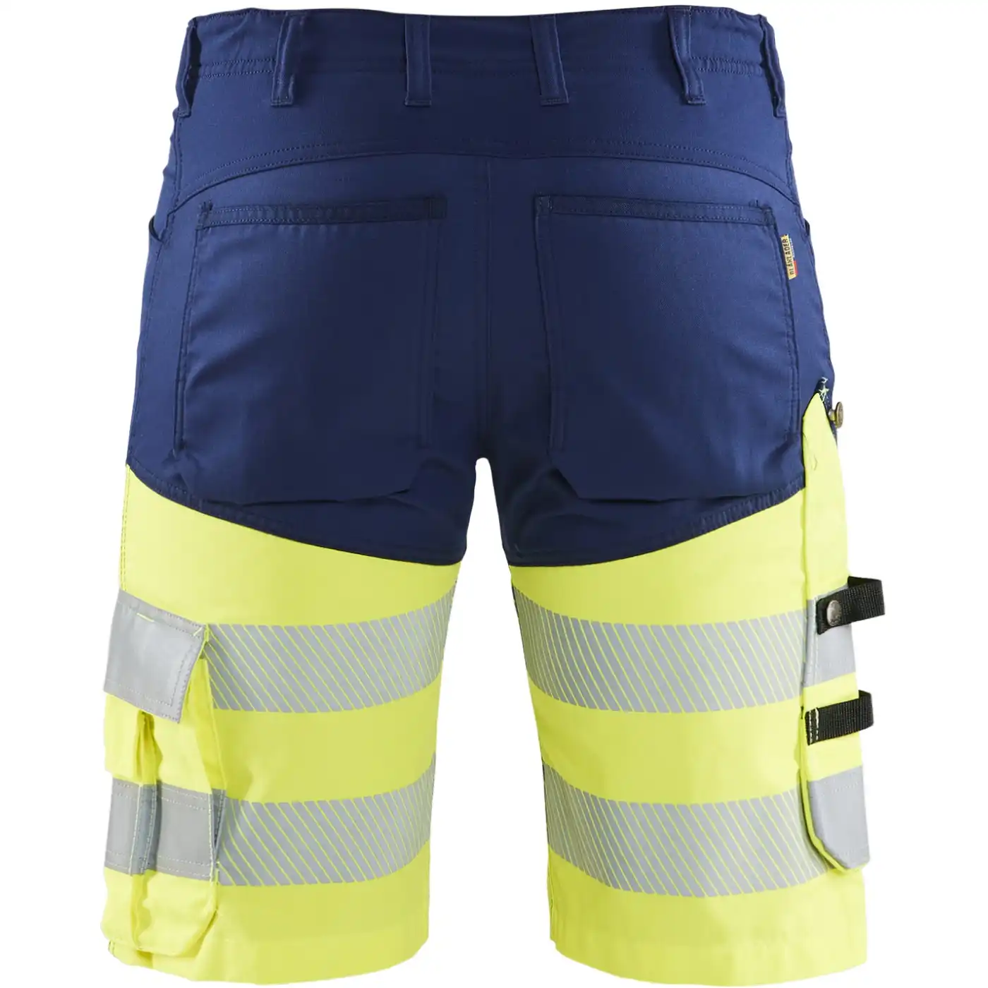 Warnschutz Stretch Shorts "1541" in marine/gelb, C44 - Thumbnail 2