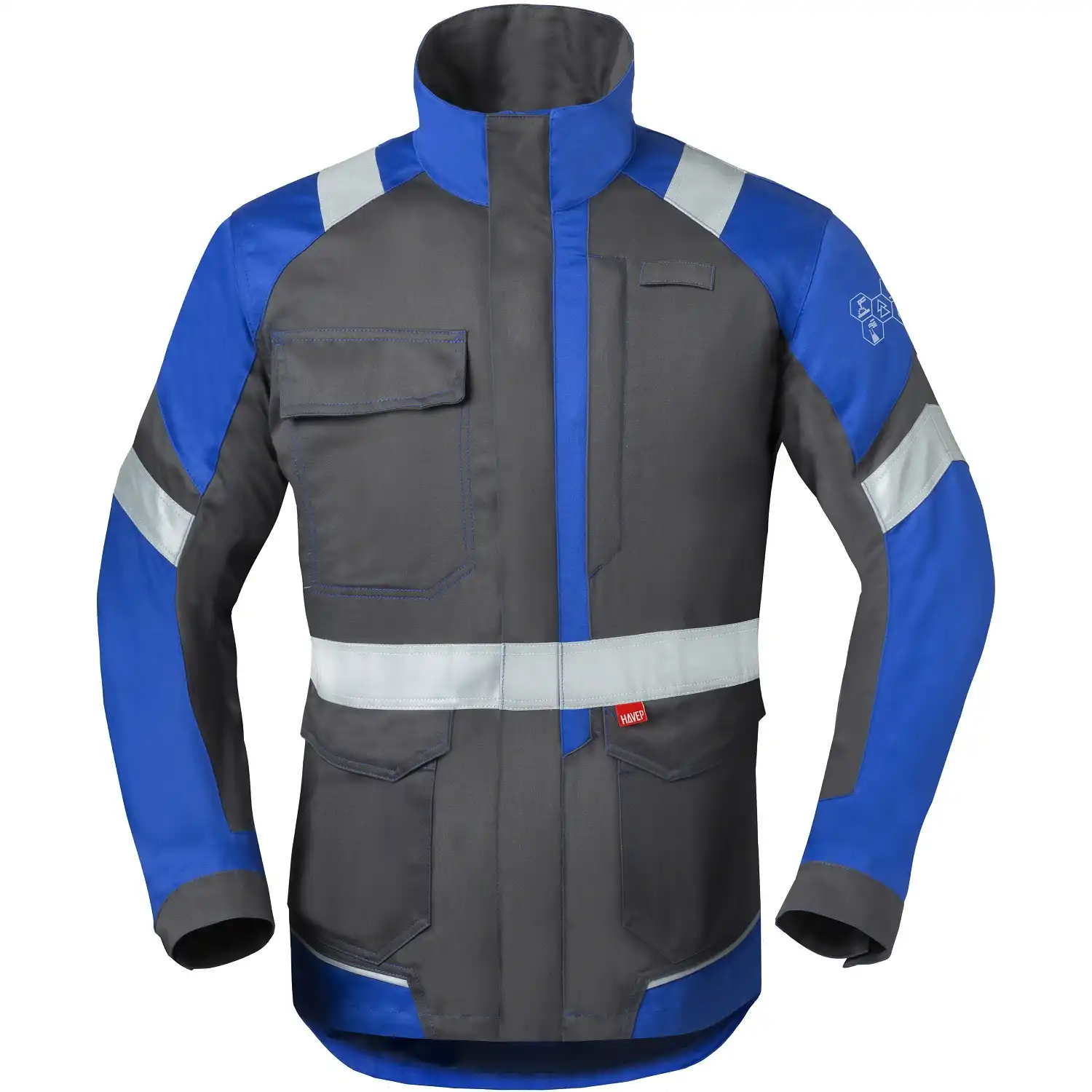 Multinorm Langjacke "50292" Kl. 2 in dunkelgrau/kornblau, 44 - Bild 1