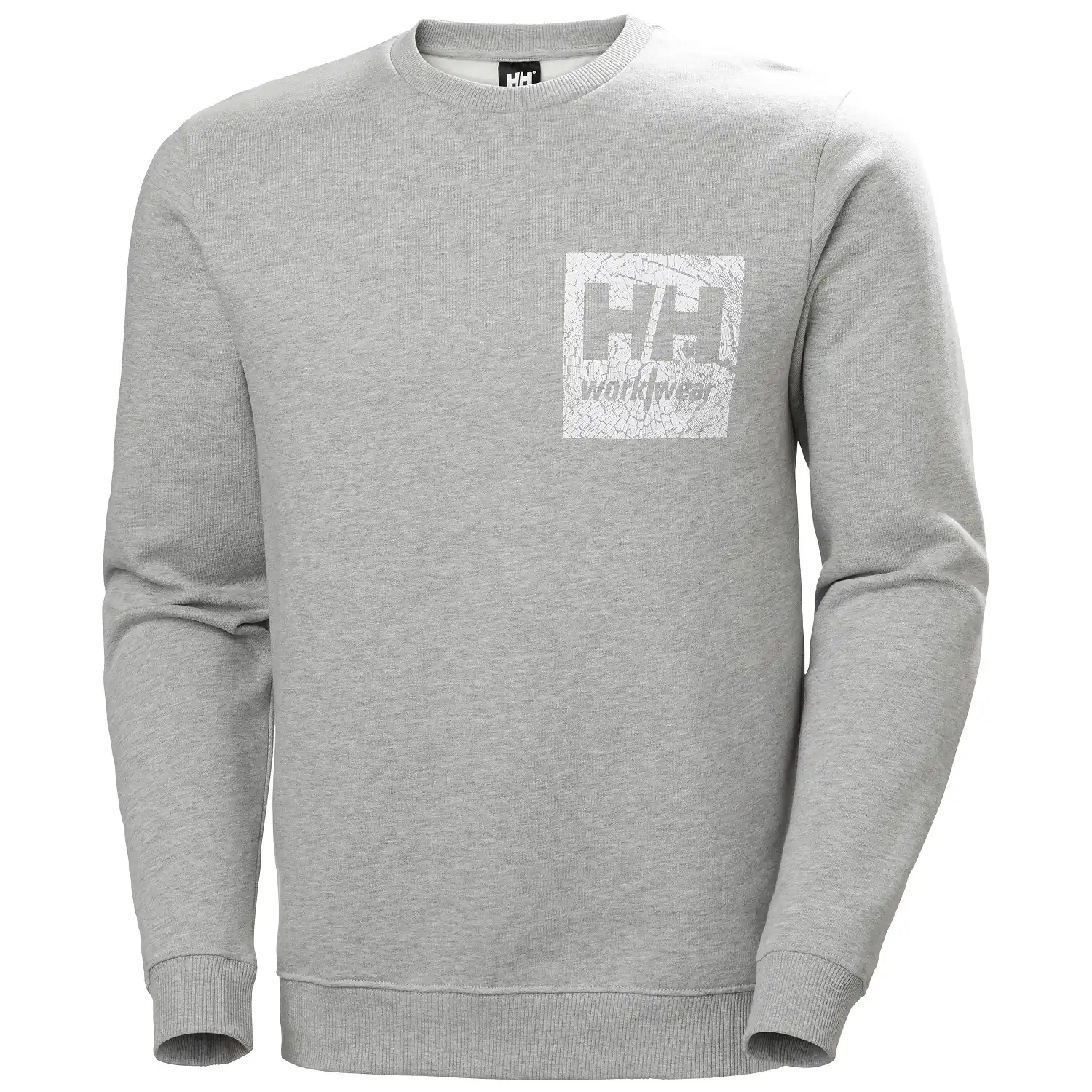 Sweatshirt "GRAPHIC" in hellgrau-meliert, XS - Thumbnail 1