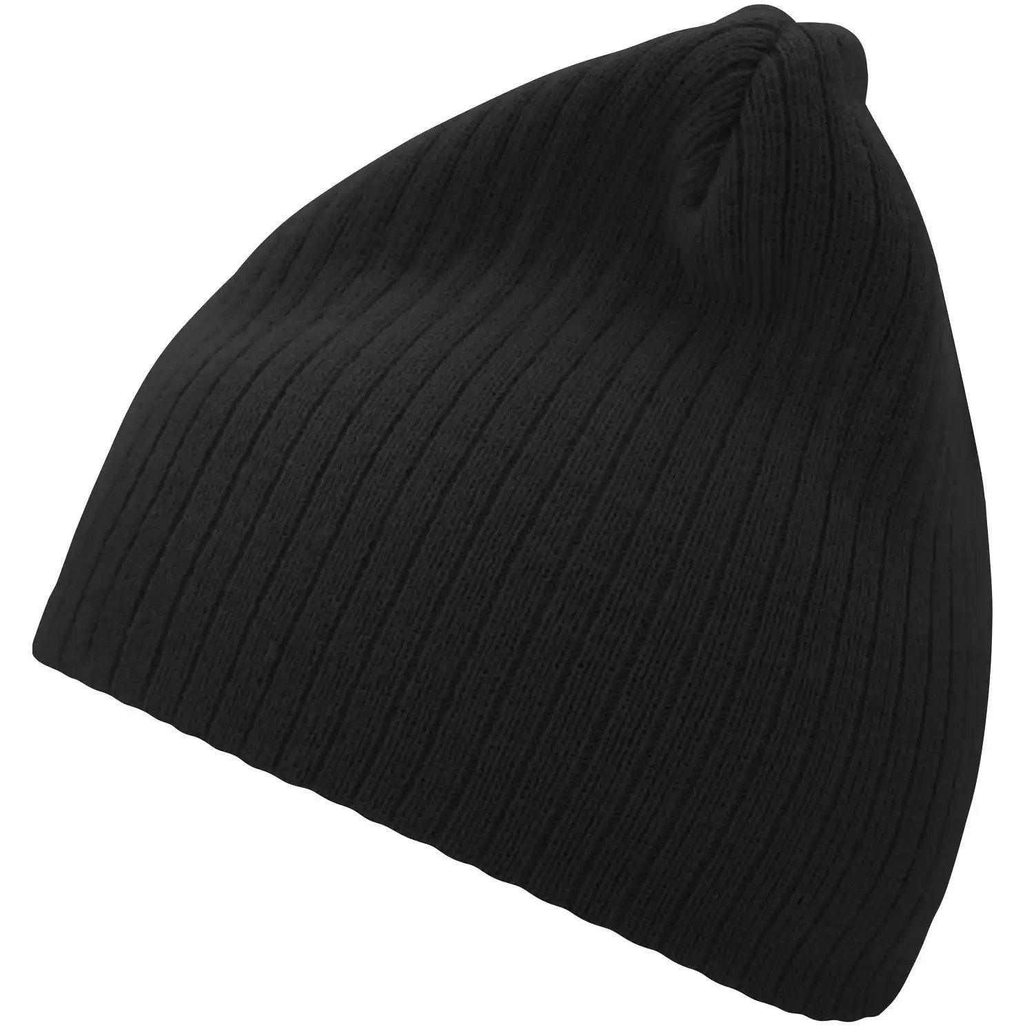 Rib Beanie "MB7923" in black - Bild 1