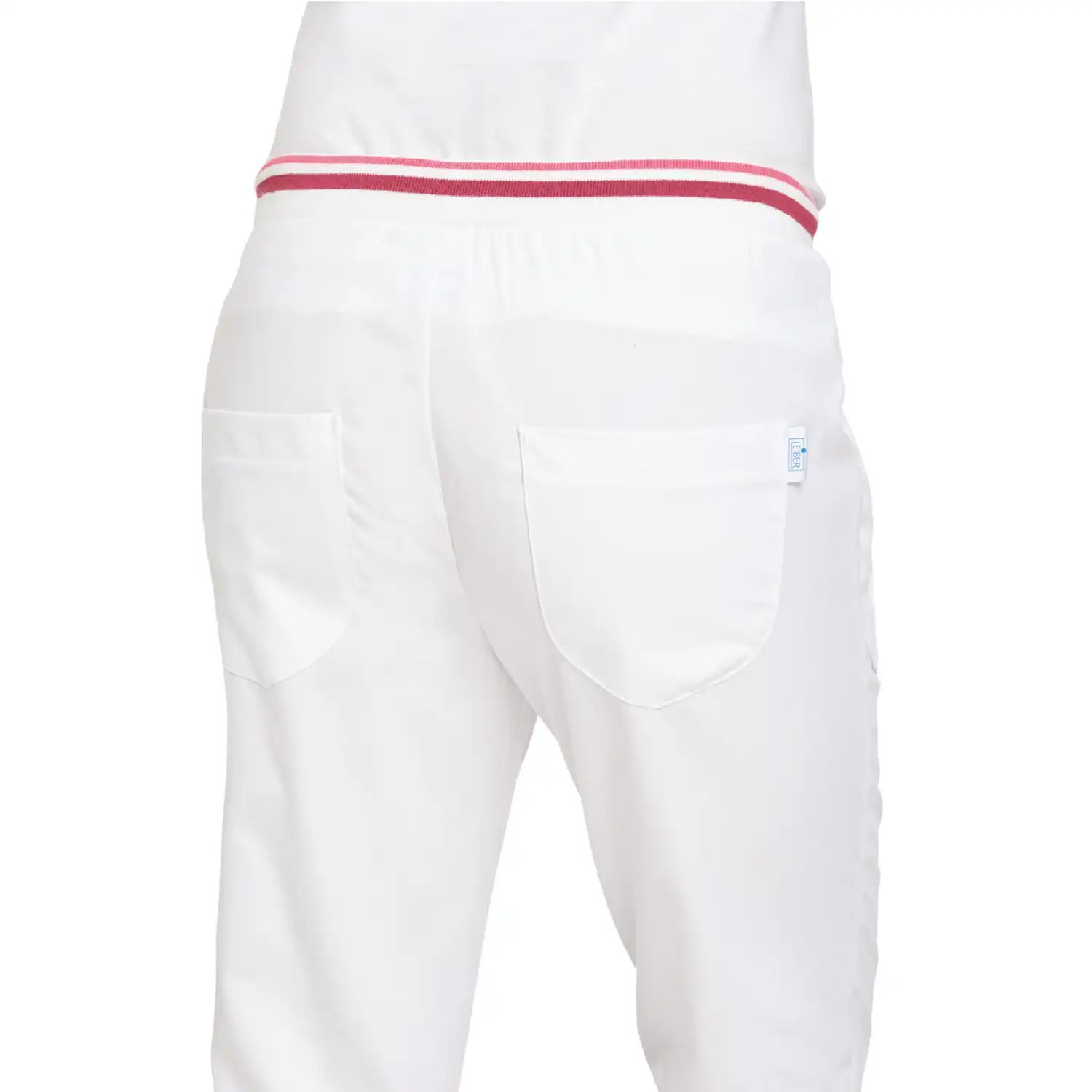 Damen-Bundhose Classic-Fit "08/6750" in weiß/beere, 44 - Thumbnail 2