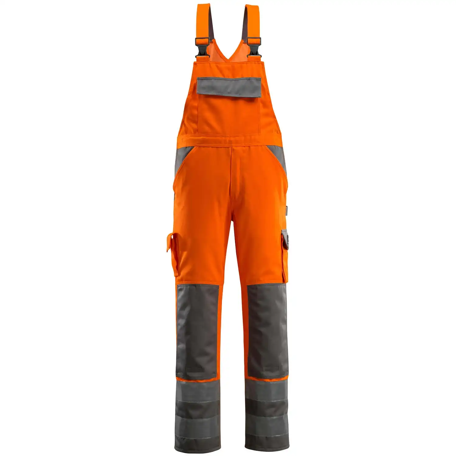 Warnschutz Latzhose "BARRA" Safe Compete in orange/anthrazit, 90C62 - Bild 1