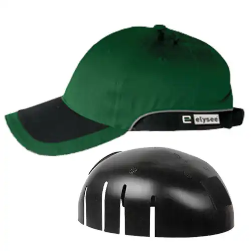 Cap mit Anstoßkappe "GREG" EN 812 in grün - Thumbnail 1