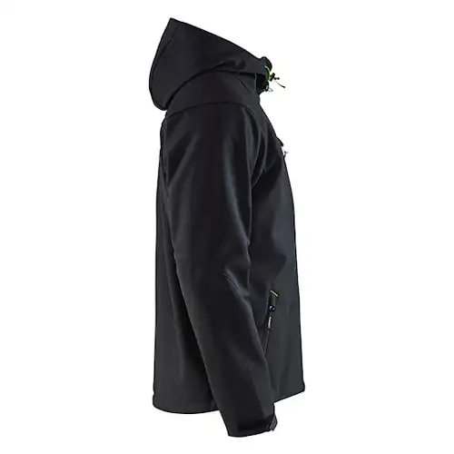 Softshelljacke "4949" in schwarz/grün, L - Thumbnail 4