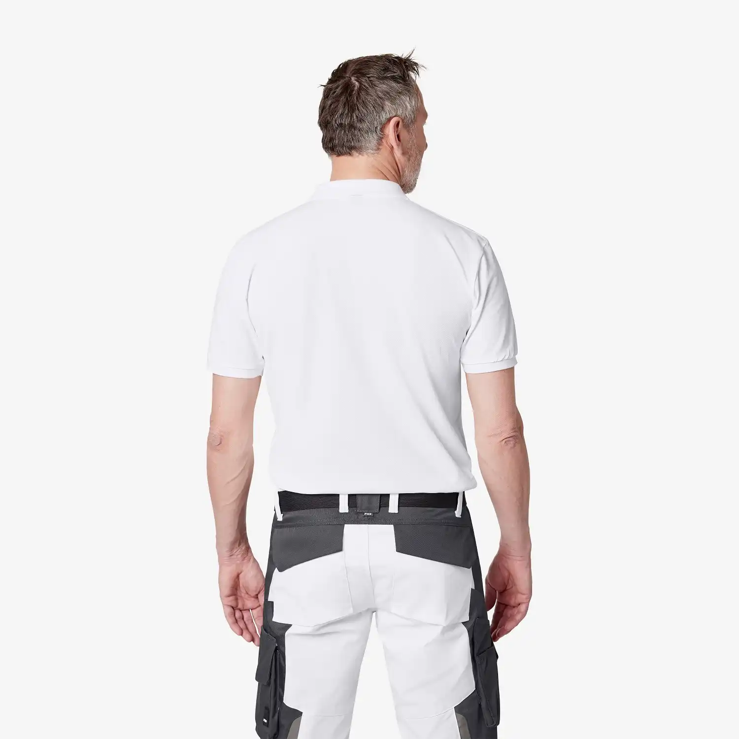 Polo-Shirt "DANIEL" in L, Weiß - Thumbnail 2