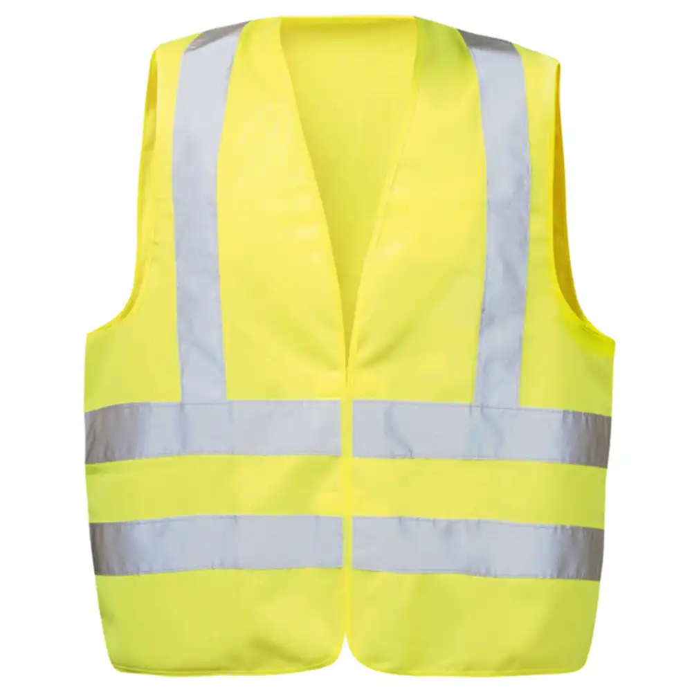 Polyester-Warnweste "BASIC" Kl. 2 mit Schulterreflex in gelb - Bild 1