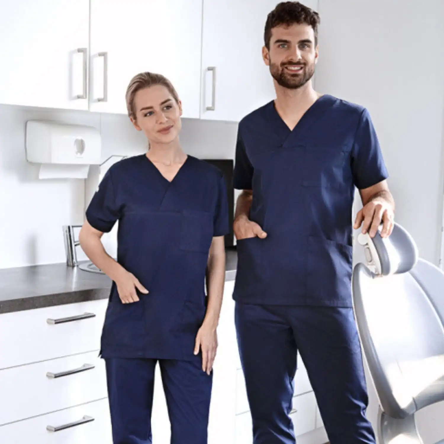 Herren Schlupfkasack Essential "KS 65" in marine, L - Thumbnail 8