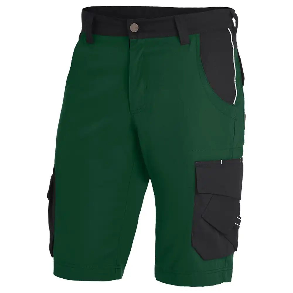 Premium Arbeitsshorts THEO "Twill 300" in grün/schwarz, 42 - Thumbnail 1