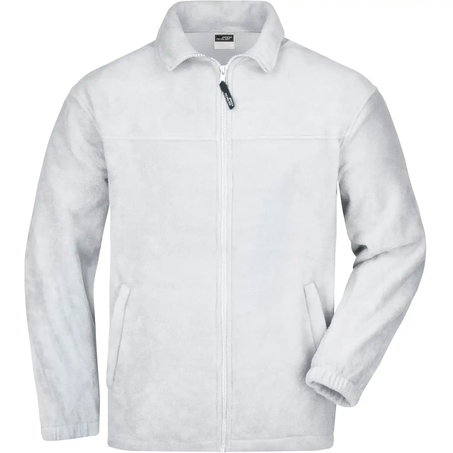 Fleecejacke "JN044" in L, Weiß - Bild 1