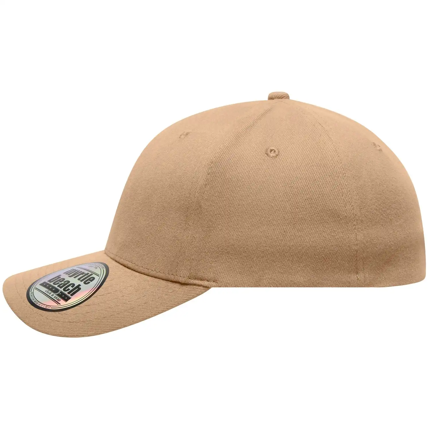 Basecap "MB6206" 6-Panel-Elastic-Fit in beige, L/XL - Bild 1