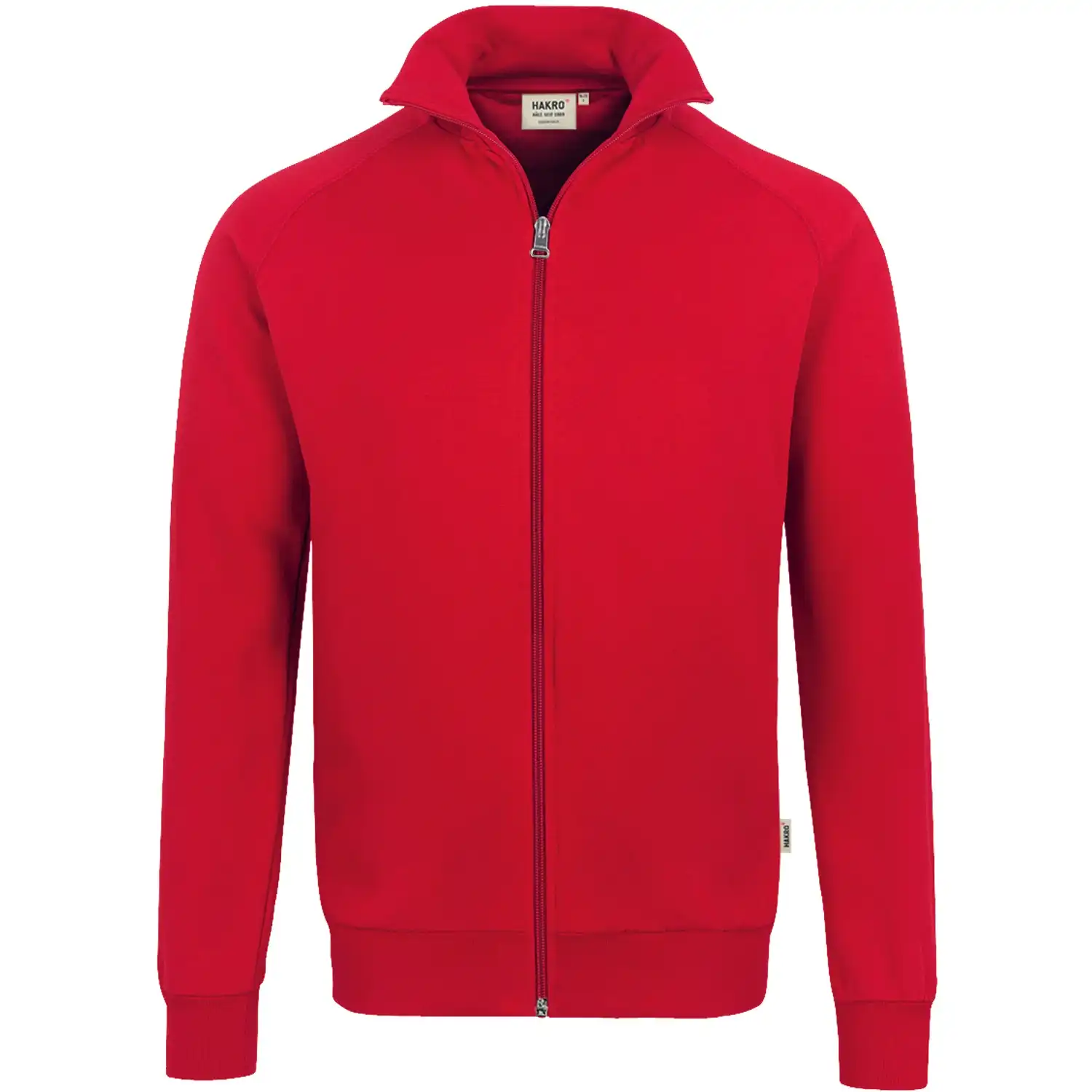 Sweatjacke "COLLEGE" 606 mit Reißverschluss in Rot, L - Bild 1