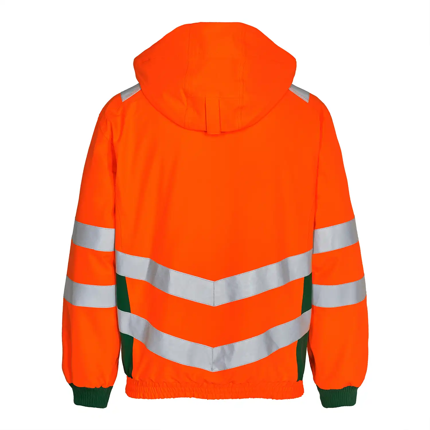 Warnschutz Regenjacke "1246-930" Safety Kl. 3 in orange/grün, L - Thumbnail 2