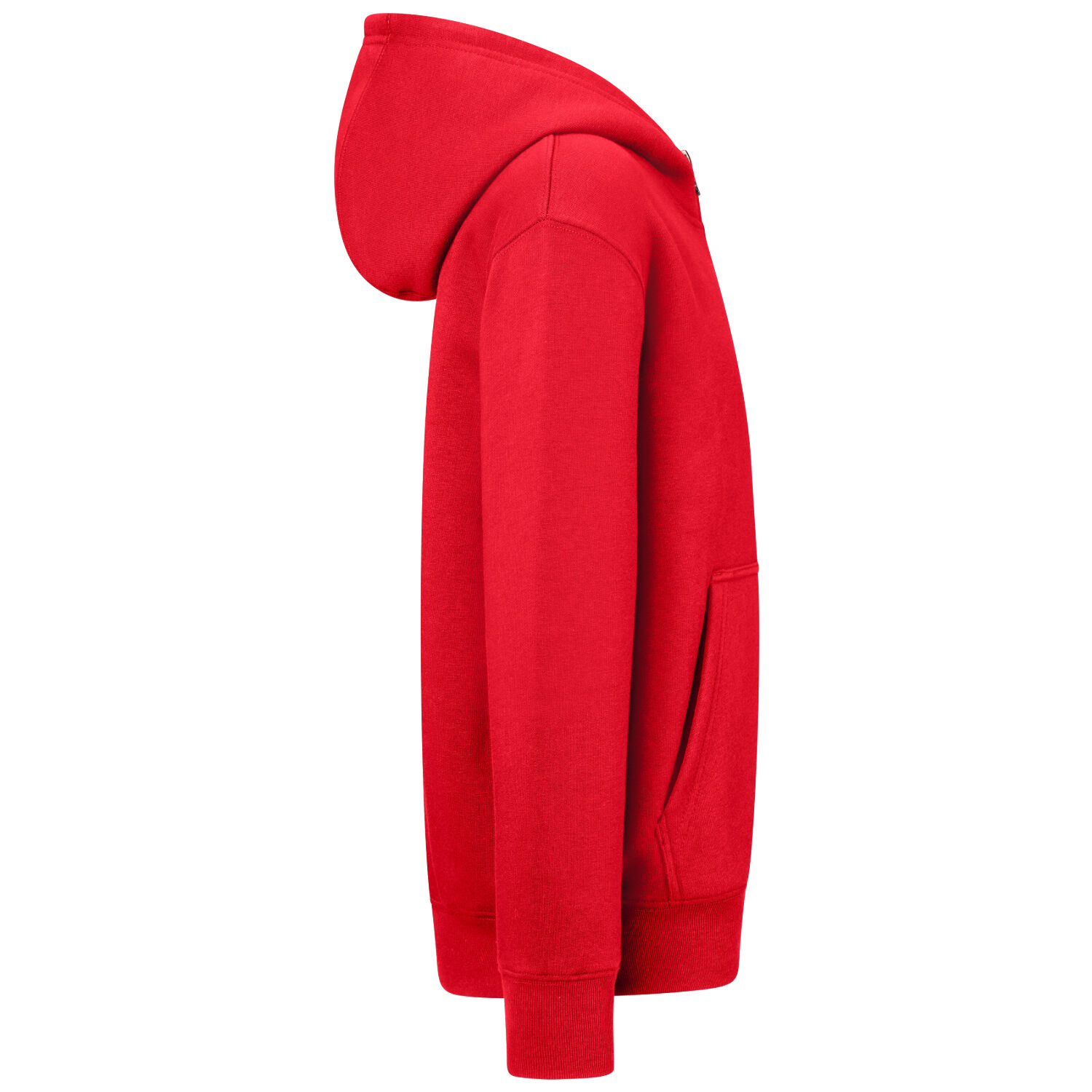Kinder Sweatjacke Bio-Baumwolle "565" in 110/116, Rot - Thumbnail 3