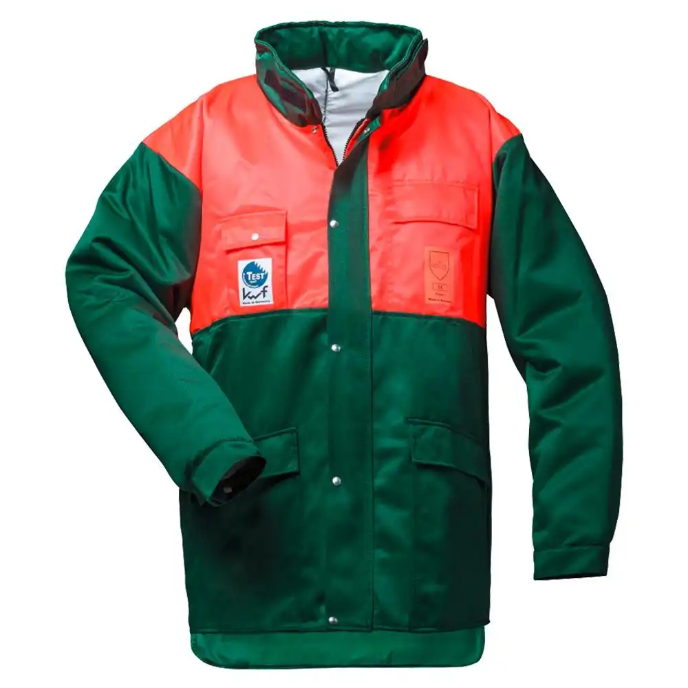 Forst- und Schnittschutzjacke "BUCHE" grün/orange in L - Thumbnail 1