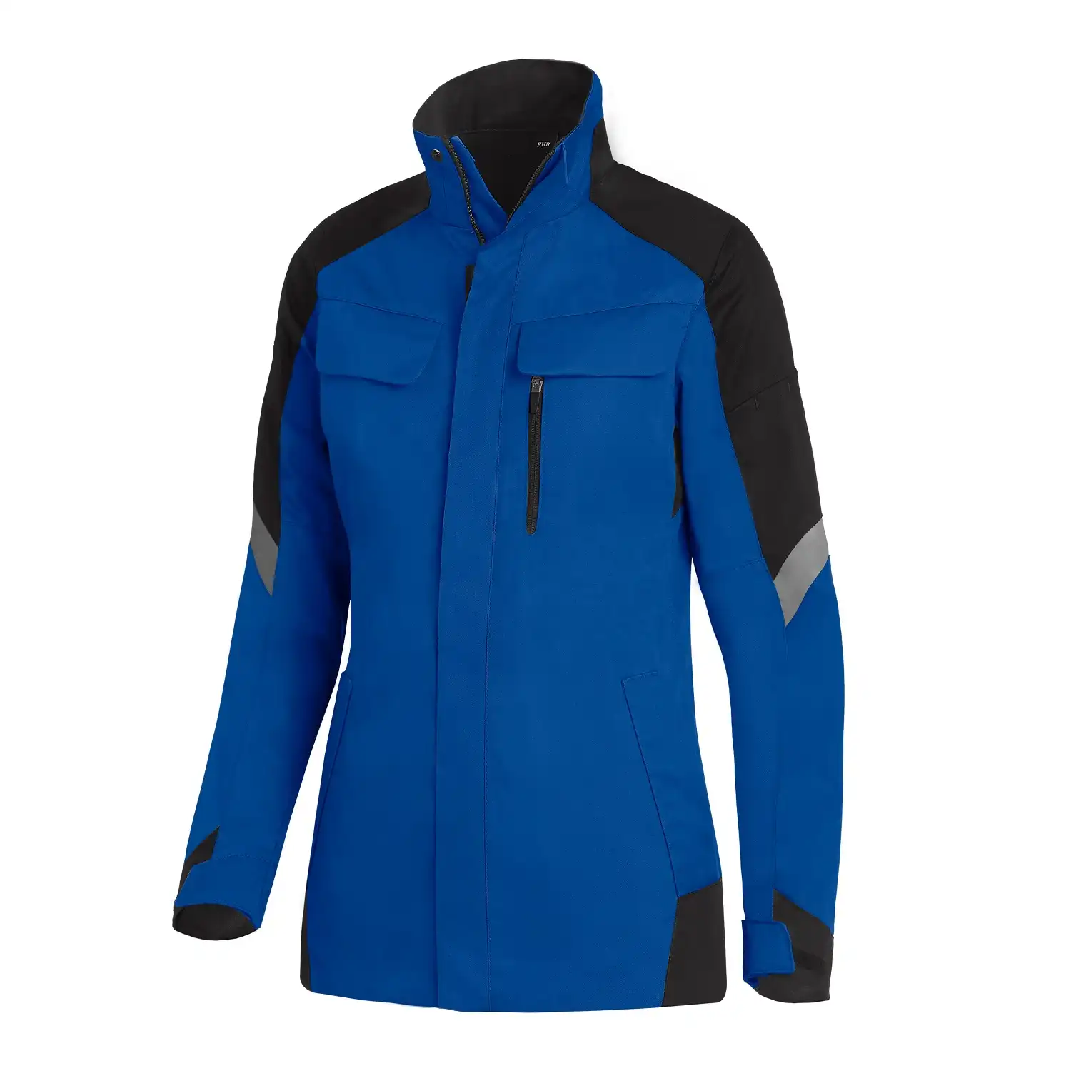 Damen Arbeitsjacke "ANDREA" in royalblau/schwarz, XXL - Thumbnail 1