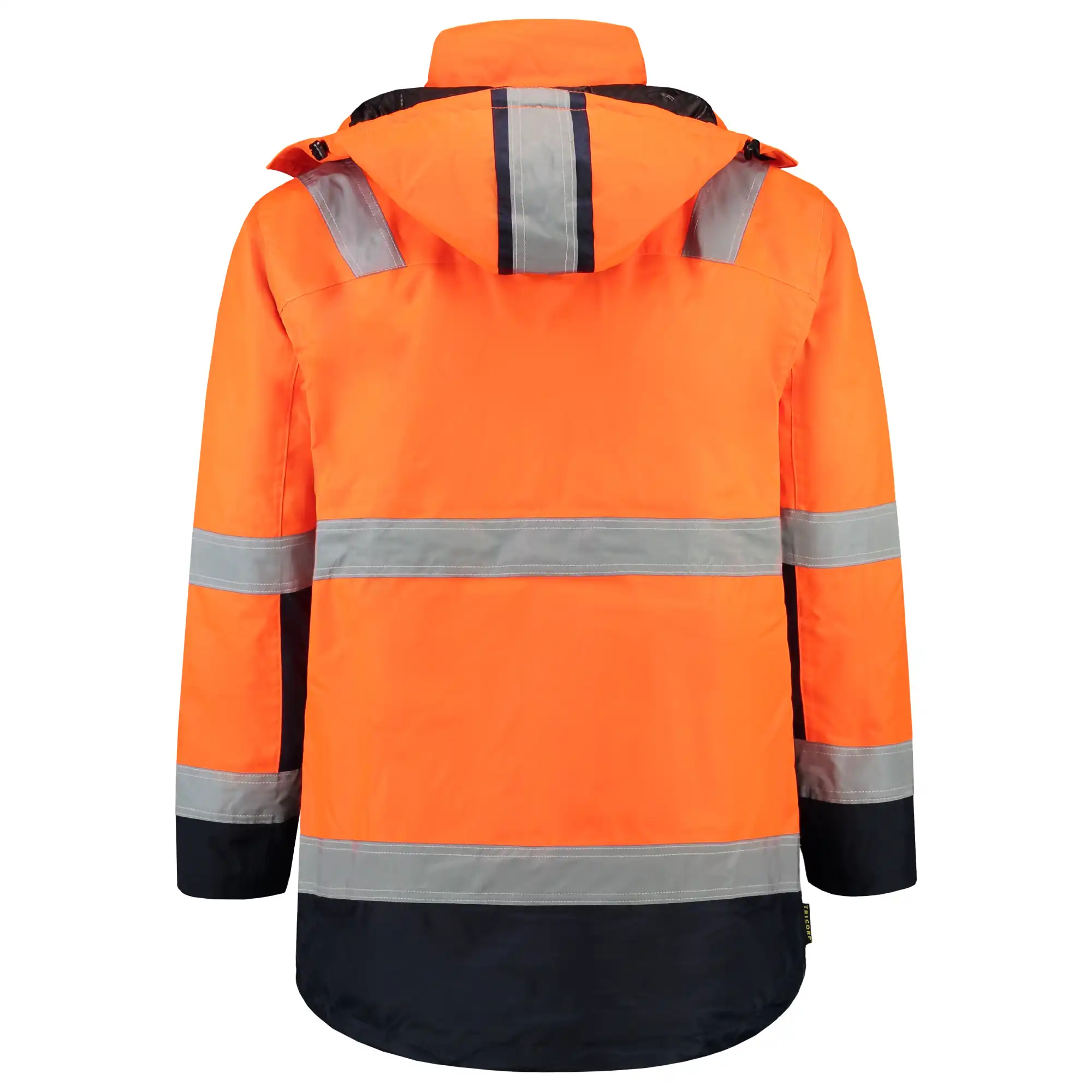 Warnschutz Regenparka 3-in-1 "403004" Safety in orange/navy, 7XL - Thumbnail 2