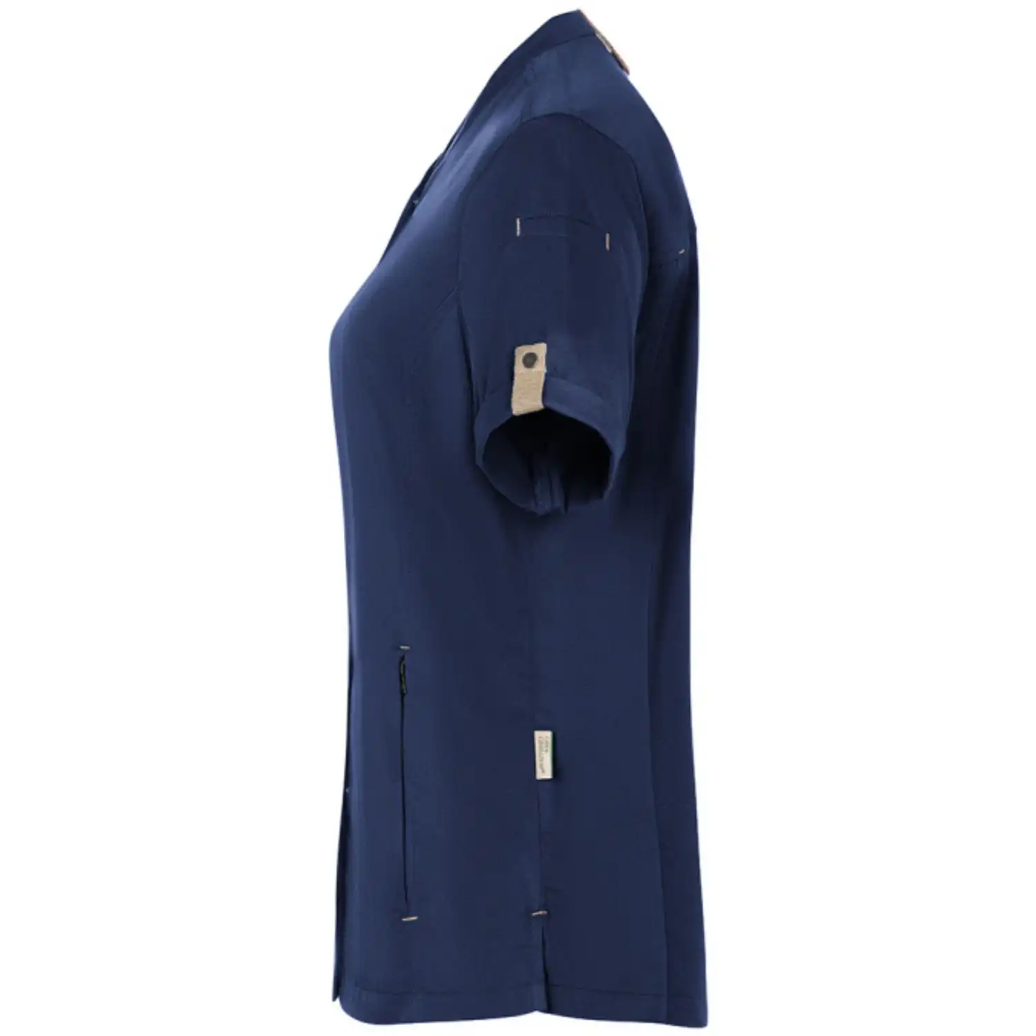 Damen Kochjacke "JF 27" in stahlblau, 34 - Thumbnail 4