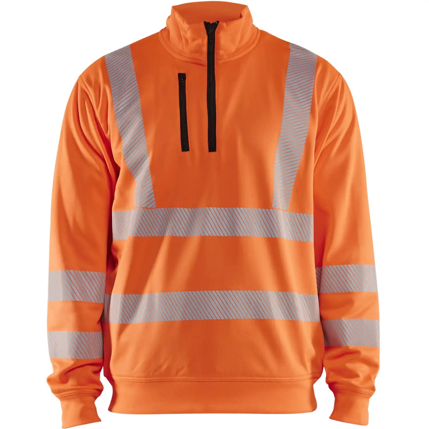 Warnschutz Zip-Sweatshirt Kl. 3 "3564" in Orange, XL - Thumbnail 1