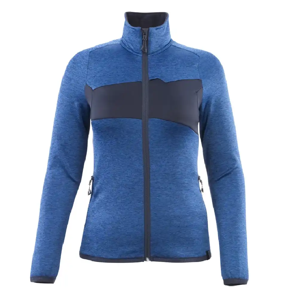 Damen Fleecejacke "ACCELERATE" in azurblau/schwarzblau, XS - Bild 1